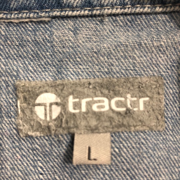 Tractr Cropped Denim Jacket - Picture 2 of 6